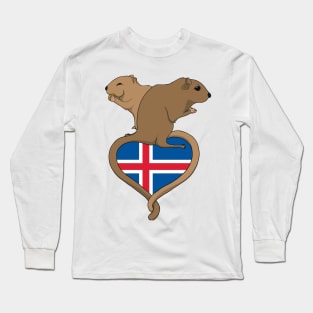 Gerbil Iceland (light) Long Sleeve T-Shirt